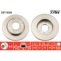 Set di dischi freno TRW DF1959