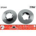 Set di dischi freno TRW DF2001