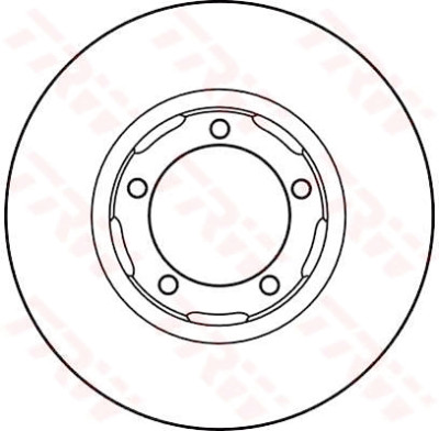 Set di (2) dischi freno TRW DF2609