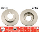 Set di dischi freno TRW DF2739