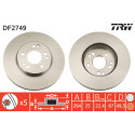 Set di dischi freno TRW DF2749