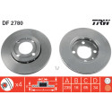 Set di dischi freno TRW DF2780