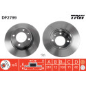 Set di dischi freno TRW DF2799