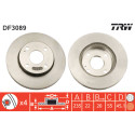 Set di dischi freno TRW DF3089
