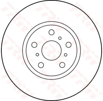 Set di (2) dischi freno TRW DF3093