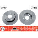 Set di dischi freno TRW DF4034