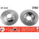Set di dischi freno TRW DF4035