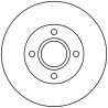 Set di dischi freno TRW DF4036