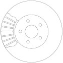 Set di dischi freno TRW DF4147