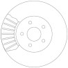 Set di dischi freno TRW DF4147