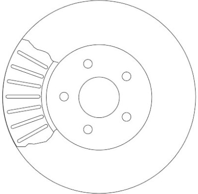 Set di (2) dischi freno TRW DF4147