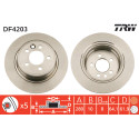 Set di dischi freno TRW DF4203