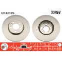 Set di dischi freno TRW DF4310S