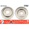 Set di dischi freno TRW DF4342S