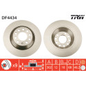 Set di dischi freno TRW DF4434
