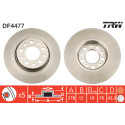 Set di dischi freno TRW DF4477