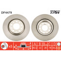 Set di dischi freno TRW DF4479