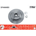 Set di dischi freno TRW DF4690BS