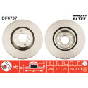 Set di dischi freno TRW DF4737