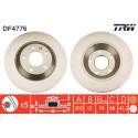Set di dischi freno TRW DF4776