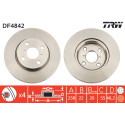 Set di dischi freno TRW DF4842