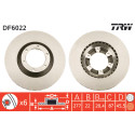Set di dischi freno TRW DF6022