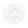 Set di dischi freno TRW DF6146S