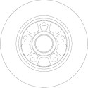 Set di dischi freno TRW DF6182