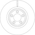 Set di dischi freno TRW DF6223S