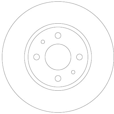 Set di (2) dischi freno TRW DF6231