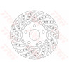 Set di dischi freno TRW DF6262S