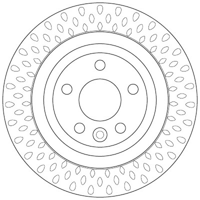 Set di (2) dischi freno TRW DF6387