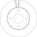 Set di dischi freno TRW DF6417