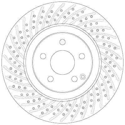 Disco freno TRW DF6433S