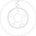 Set di dischi freno TRW DF6548