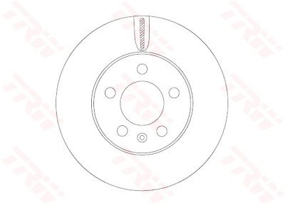 Set di (2) dischi freno TRW DF6584