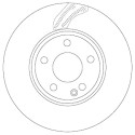 Set di dischi freno TRW DF6591