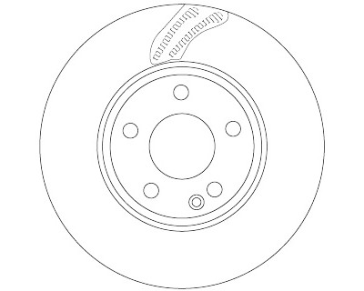 Set di (2) dischi freno TRW DF6591