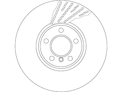 Disco freno TRW DF6611S
