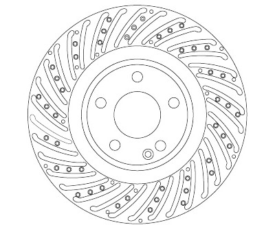 Disco freno TRW DF6633S
