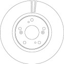 Set di dischi freno TRW DF6689