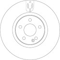 Set di dischi freno TRW DF6744S