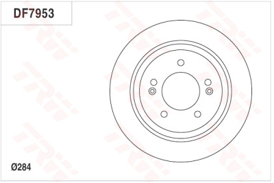 Set di (2) dischi freno TRW DF7953