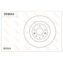 Set di dischi freno TRW DF8043