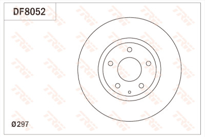 Set di (2) dischi freno TRW DF8052