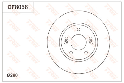 Set di (2) dischi freno TRW DF8056