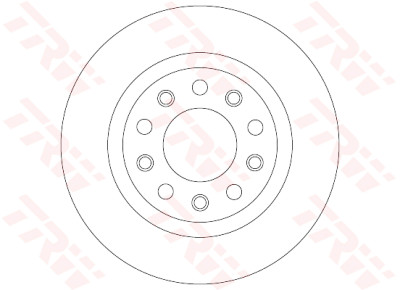 Set di (2) dischi freno TRW DF8070