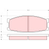 Set di 4 pastiglie dei freni