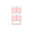 Set di 4 pastiglie freno TRW GDB1029