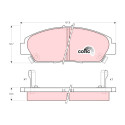 Set di 4 pastiglie dei freni COTEC